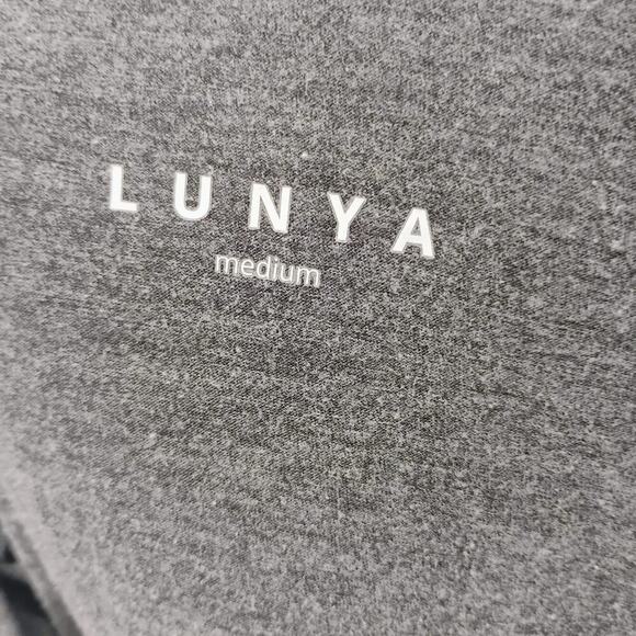 Lunya Restore Long Maxi Dress In Meditative GREY Open back Side Slit - Picture 13 of 13